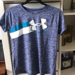 Girl’s Under Armour Logo Loose Short Sleeve